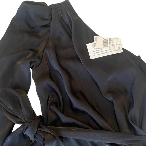 AIDAN MATTOX  One-Shoulder Puff-Sleeve Dress - Picture 7 of 12